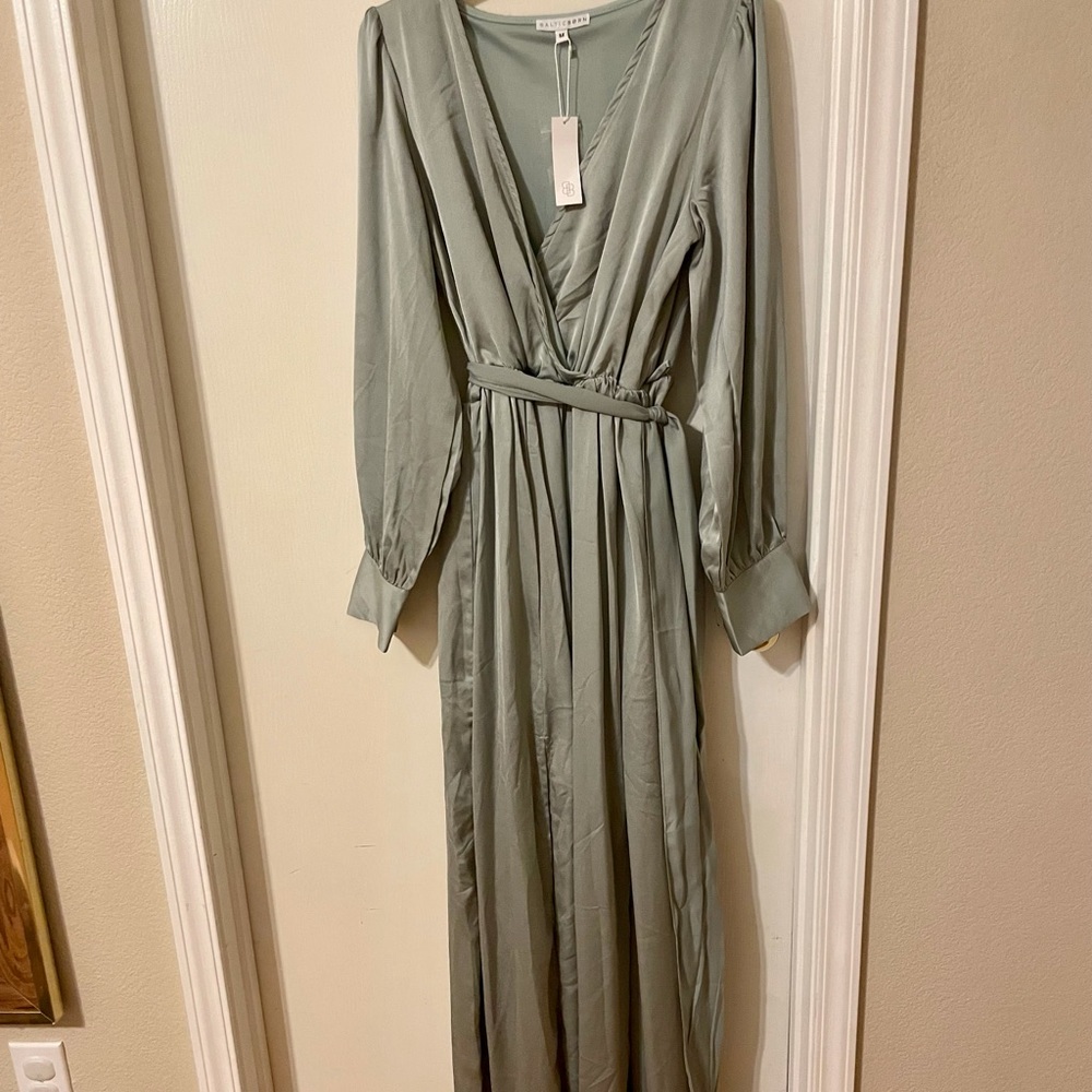 Sage green bridesmaid dress